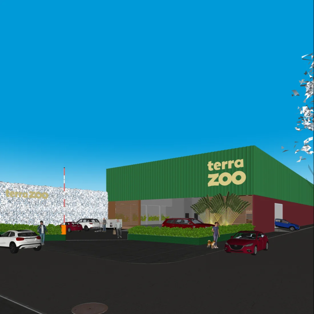 Fachada comercial: modelagem no SketchUp